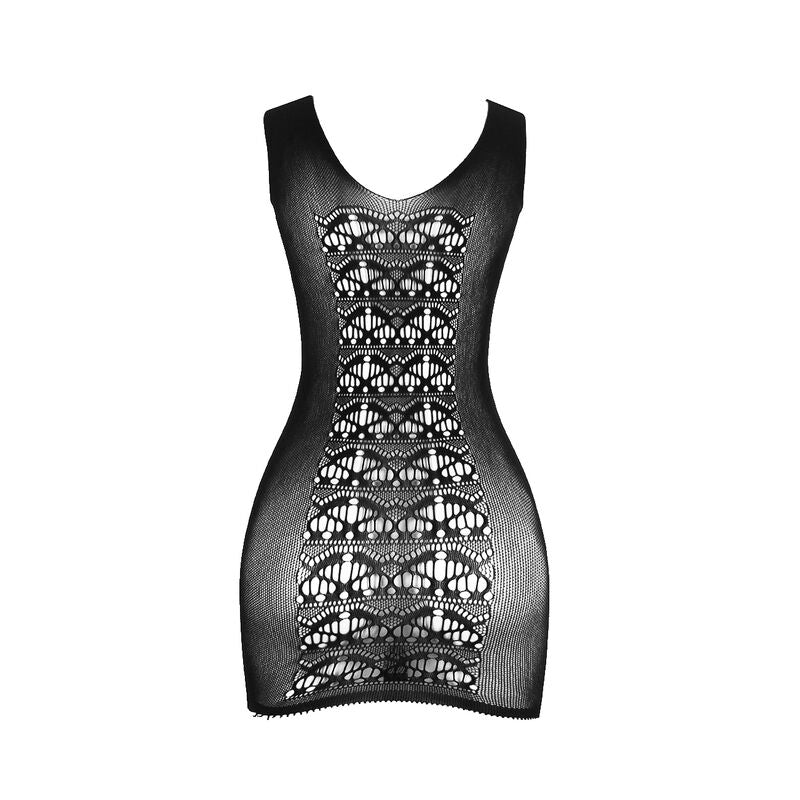 SUBBLIME - 952167 ROBE COURT EN RÉSILLE ÉLASTIQUE NOIR TAILLE UNIQUE SUBBLIME DRESSES