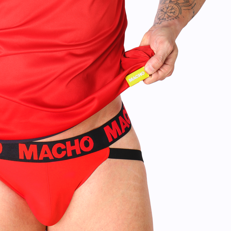MACHO - T-SHIRT ROUGE S/M MACHO UNDERWEAR