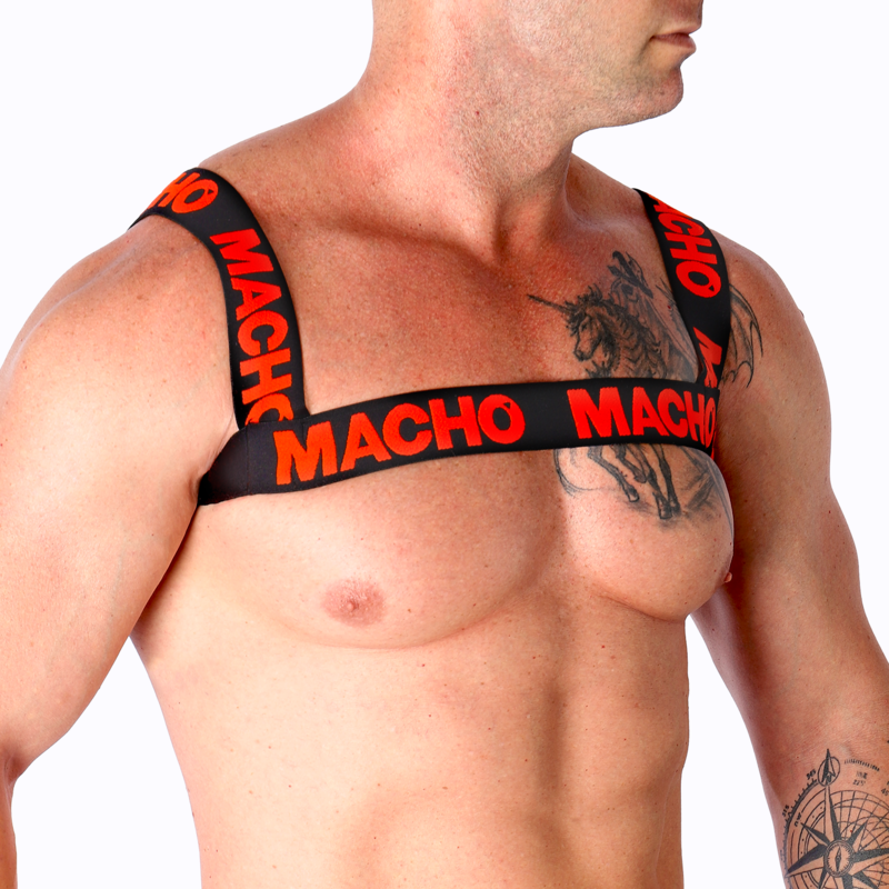MACHO - HARNAIS DOUBLE ROUGE MACHO UNDERWEAR