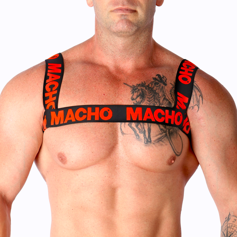 MACHO - HARNAIS DOUBLE ROUGE MACHO UNDERWEAR