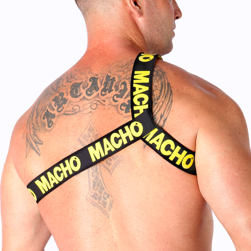 MACHO - HARNAIS ROMAIN BLANC S/M MACHO UNDERWEAR