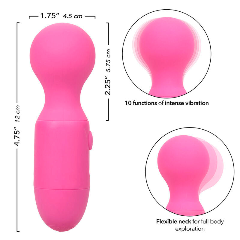 CALEXOTICS - FIRST TIME MASSEUR RECHARGEABLE 10 VIBRATIONS ROSE CALEXOTICS