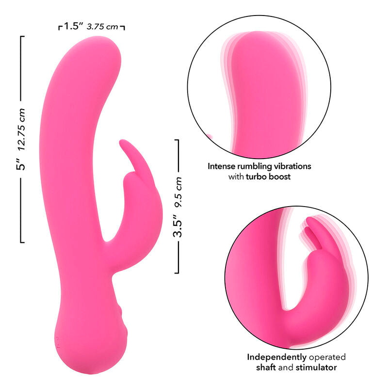 CALEXOTICS - FIRST TIME VIBRATEUR LAPIN RECHARGEABLE ROSE CALEXOTICS
