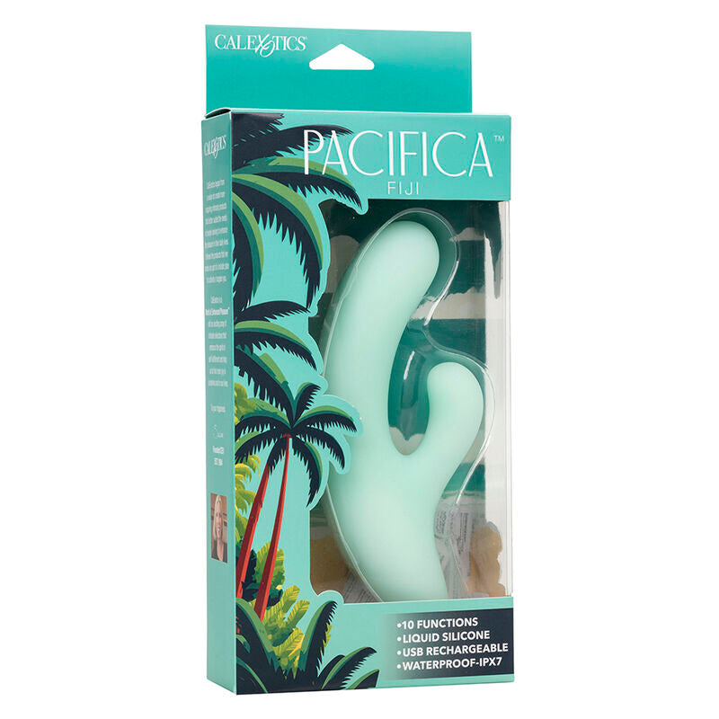 CALEXOTICS - PACIFICA FIJI VIBRATEUR & ESTIMULATEUR POINT G 10 VIBRATIONS AQUA CALEXOTICS