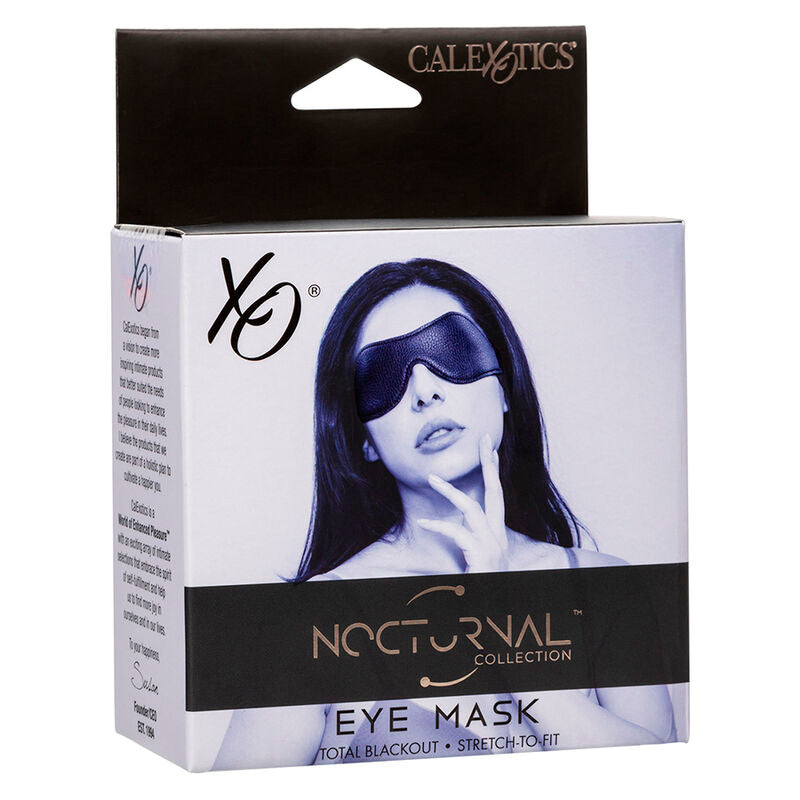 CALEXOTICS - NOCTURNAL MASQUE POUR LES YEUX EN CUIR PVC NOIR CALEXOTICS