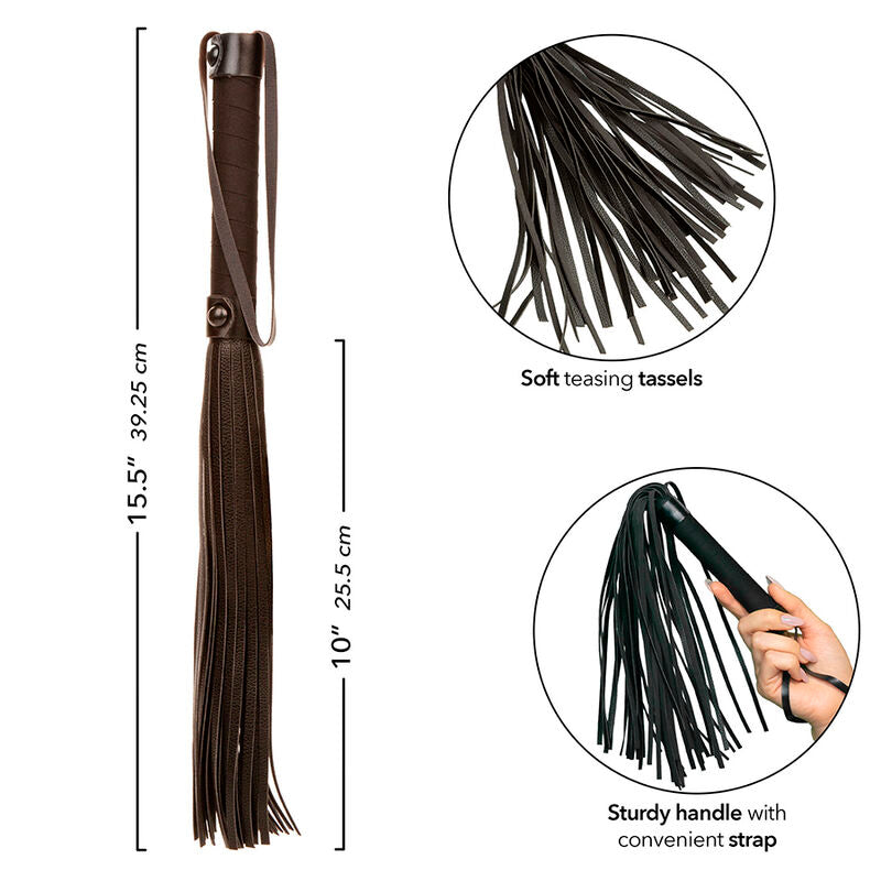 CALEXOTICS - NOCTURNAL FLOGGER CUIR NOIR CALEXOTICS