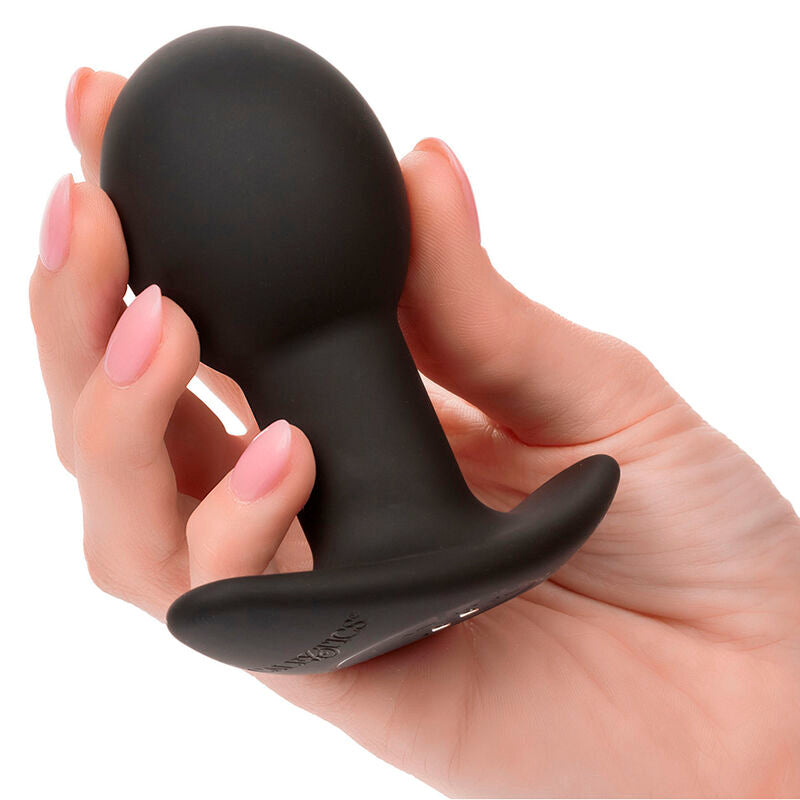 CALEXOTICS - ROCK BOTTOM PLUG ANAL 10 VIBRATIONS SILICONE NOIR CALEXOTICS