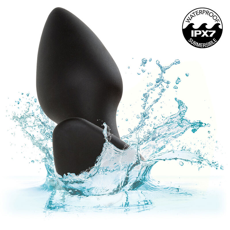 CALEXOTICS - ROCK BOTTOM PLUG ANAL PARFAIT 10 VIBRATIONS SILICONE NOIR CALEXOTICS