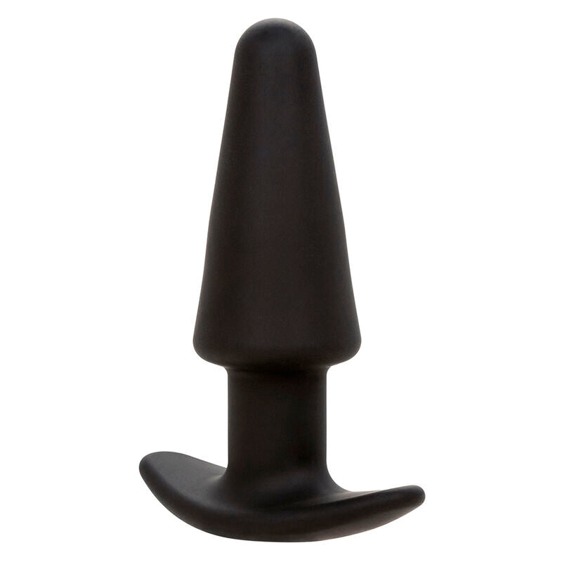 CALEXOTICS - ROCK BOTTOM TAPERED ANAL PLUG 10 VIBRATIONS SILICONE NOIR CALEXOTICS