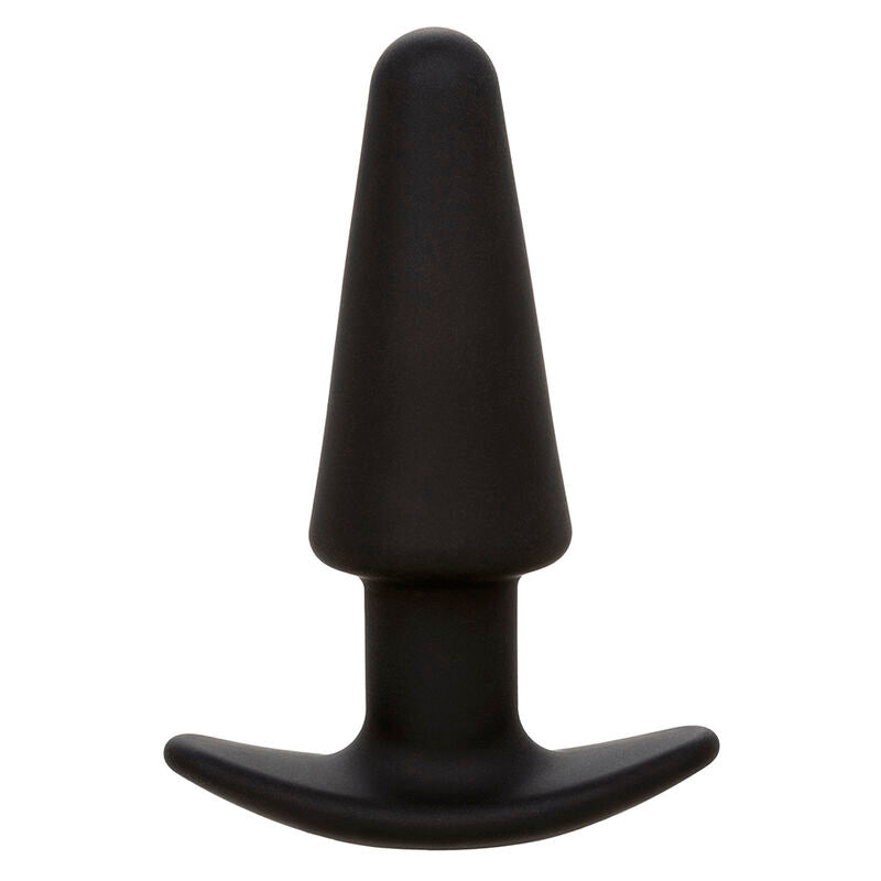 CALEXOTICS - ROCK BOTTOM TAPERED ANAL PLUG 10 VIBRATIONS SILICONE NOIR CALEXOTICS
