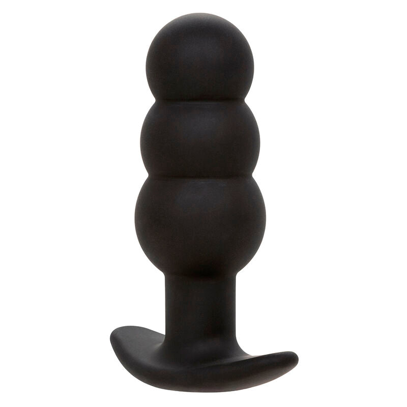 CALEXOTICS - ROCK BOTTOM PLUG ANAL PERLÉ 10 VIBRATIONS SILICONE NOIR CALEXOTICS