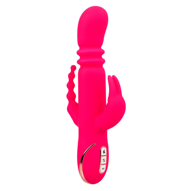 CALEXOTICS - JACK FANTASY TRIPLE VIBRATEUR CHAUFFANT LAPIN ROSE CALEXOTICS