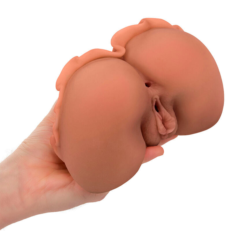 CALEXOTICS - LA REINE DU RETOUR À LA MAISON MASTURBATEUR DOUBLE RÉALISTE CARAMEL CALEXOTICS