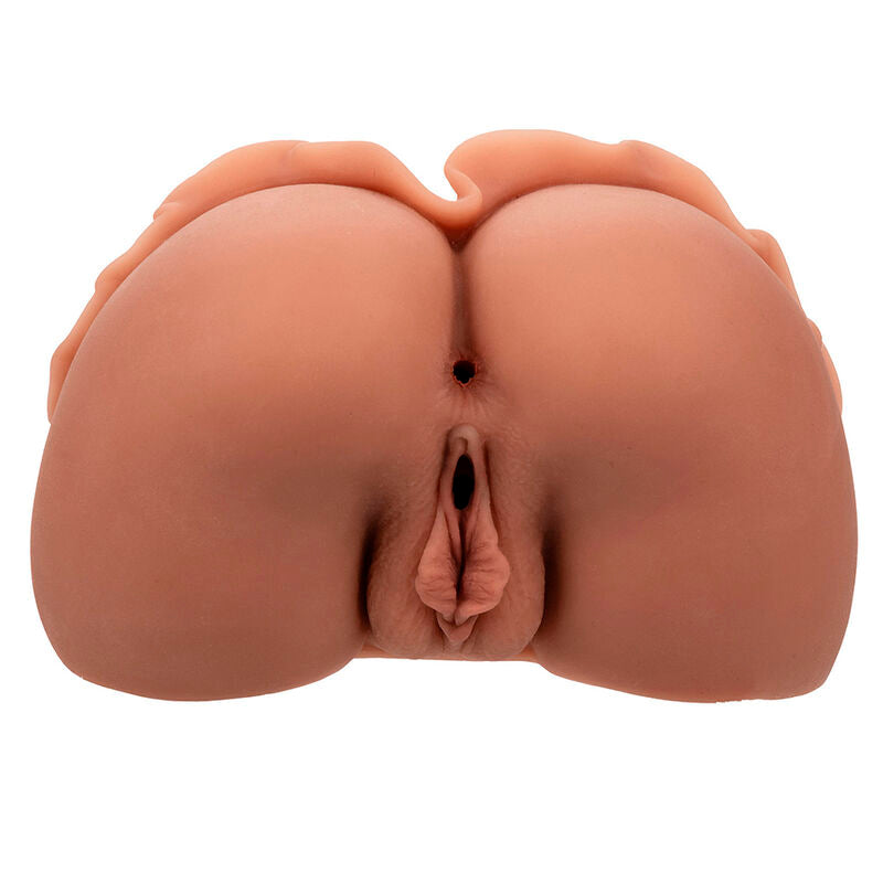 CALEXOTICS - LA REINE DU RETOUR À LA MAISON MASTURBATEUR DOUBLE RÉALISTE CARAMEL CALEXOTICS