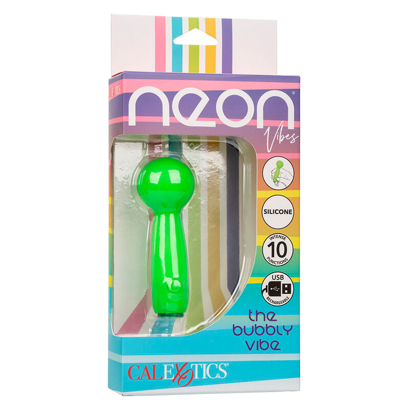 CALEXOTICS - NEON VIBES LE BUBBLY VIBE MINI MASSEUR 10 VIBRATIONS VERT CALEXOTICS