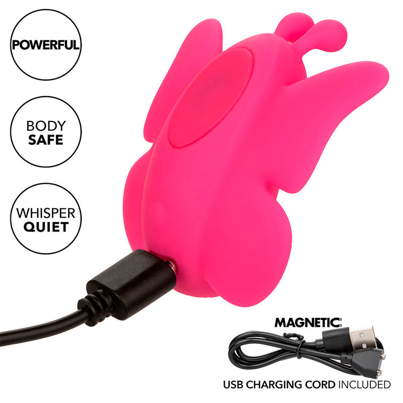 CALEXOTICS - NEON VIBES FLUTTER VIBE STIMULATEUR 10 VIBRATIONS ROSE CALEXOTICS