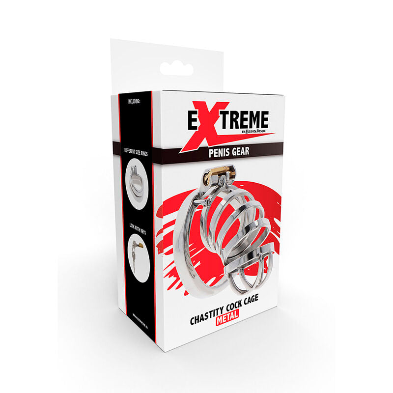 HIDDEN DESIRE - EXTREME CAGE DE CHASTETÉ EN MÉTAL HIDDEN DESIRE