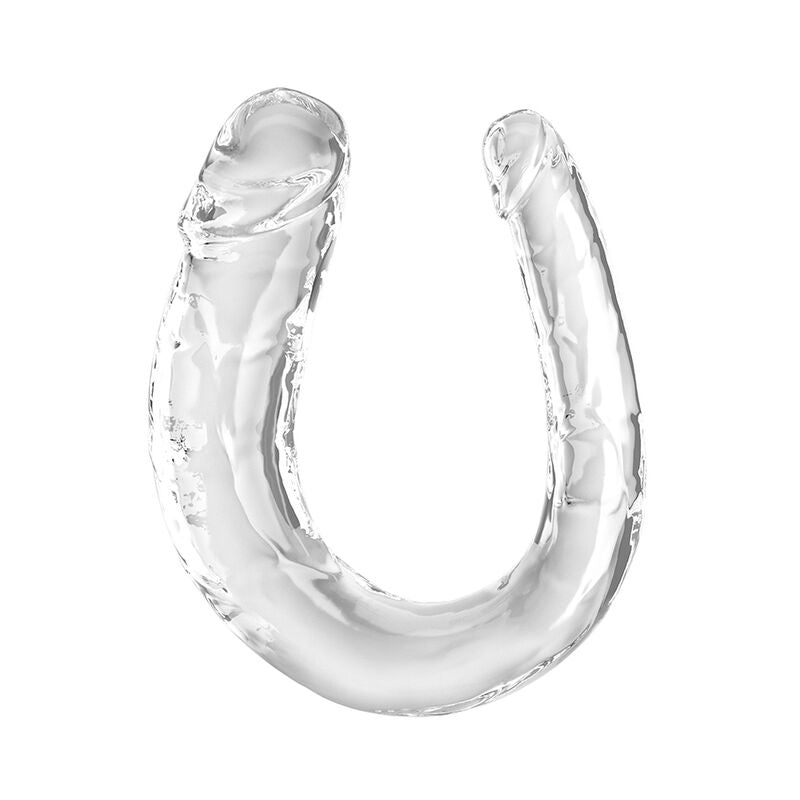 KING COCK - DOUBLE TROUBLE DOUBLE GODE 33 CM TRANSPARENT KING COCK