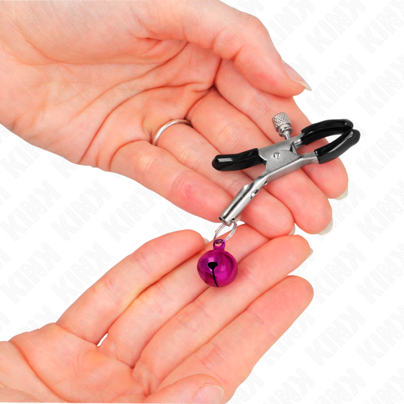 KINK - PINCE À METON SIMPLE CLOCHE VIOLET 6 CM KINK NIPPLE GRIP