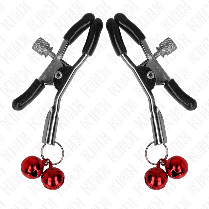 KINK - PINCE À METON DOUBLE CLOCHE ROUGE 6 CM KINK NIPPLE GRIP