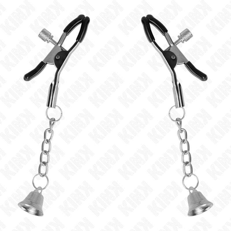 KINK - PINCES À TÉLÉTON PENDENTIF CLOCHE ARGENT 6 CM KINK NIPPLE GRIP