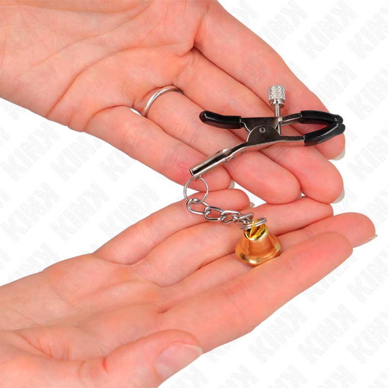 KINK - PINCES À TÉLÉMON PENDENTIF CLOCHE OR 6 CM KINK NIPPLE GRIP