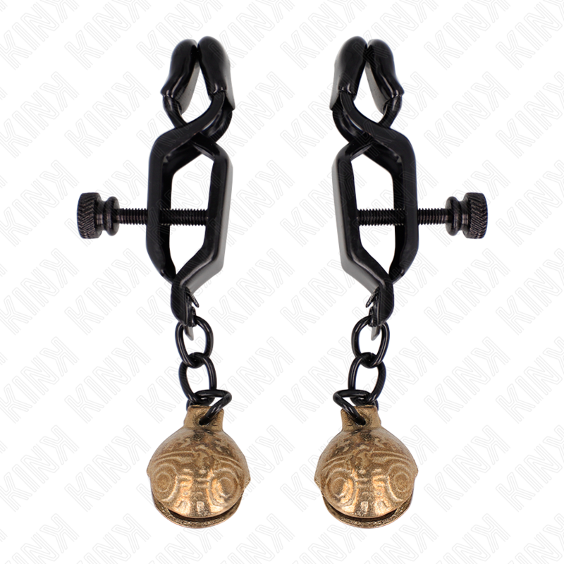 KINK - PINCES À METELONS STYLE CLOCHE NOIR 7 CM KINK NIPPLE GRIP