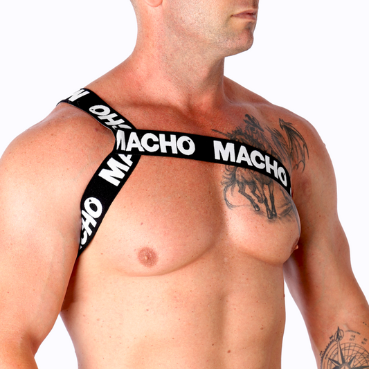 MACHO - HARNAIS ROMAIN BLANC S/M MACHO UNDERWEAR
