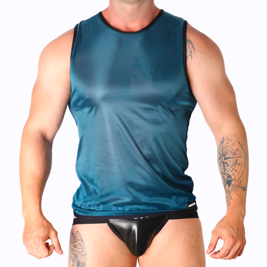 MACHO - T-SHIRT VERT S/M MACHO UNDERWEAR