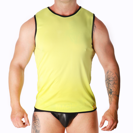 MACHO - T-SHIRT JAUNE S/M MACHO UNDERWEAR