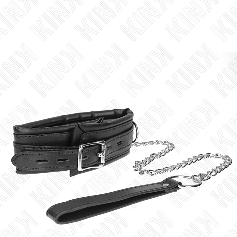 KINK - COLLIER LOURD AVEC CEINTURE 65 CM MODÈLE 4 RÉGLABLE 36,5-50 CM KINK COLLAR & GAG
