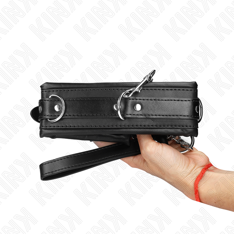 KINK - COLLIER LOURD AVEC CEINTURE 65 CM MODÈLE 4 RÉGLABLE 36,5-50 CM KINK COLLAR & GAG