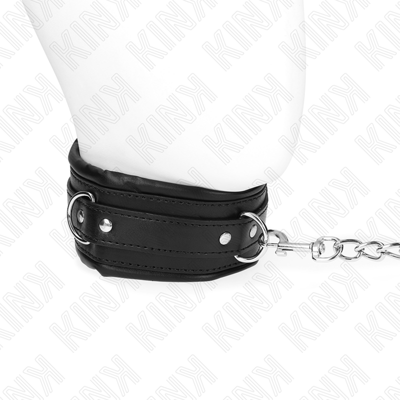 KINK - COLLIER LOURD AVEC CEINTURE 65 CM MODÈLE 4 RÉGLABLE 36,5-50 CM KINK COLLAR & GAG