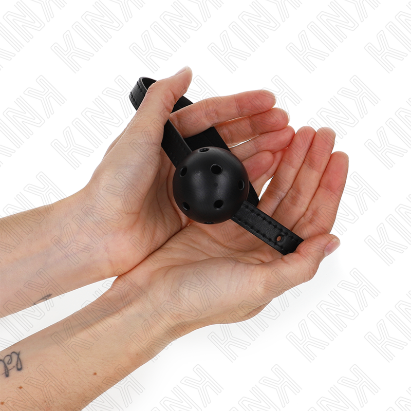 KINK - BALLE RESPIRANTE SIMPLICITY NOIRE 4,5 CM BAG 62 x 1,5 CM KINK COLLAR & GAG