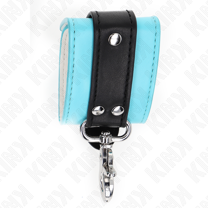 KINK - APPUI-POIGNETS VERROUILLABLES PREMIUM NOIR / BLEU RÉGLABLE 21-28 CM X 5,5 CM KINK WRIST RESTRAINT