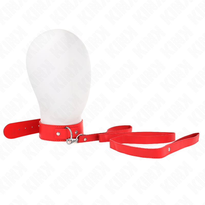 KINK - COLLIER AVEC CEINTURE 116 CM BRACELET ROJO AJUSTABLE 32-50 CM X 8 CM KINK COLLAR & GAG