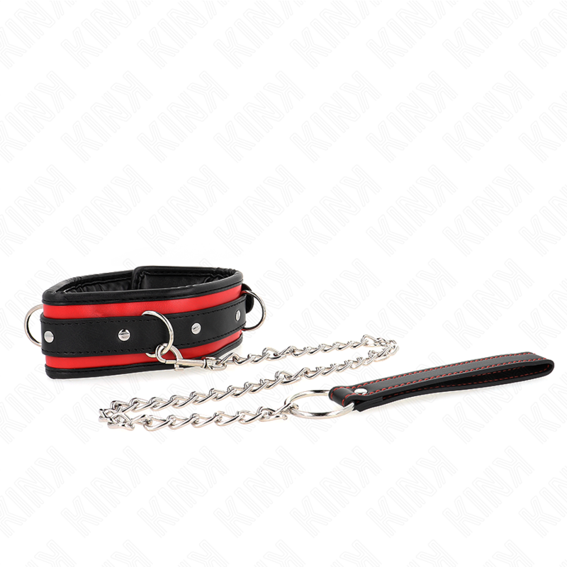 KINK - COLLIER LOURD AVEC CEINTURE 65 CM MODÈLE 2 RÉGLABLE 36,5-50 CM KINK COLLAR & GAG