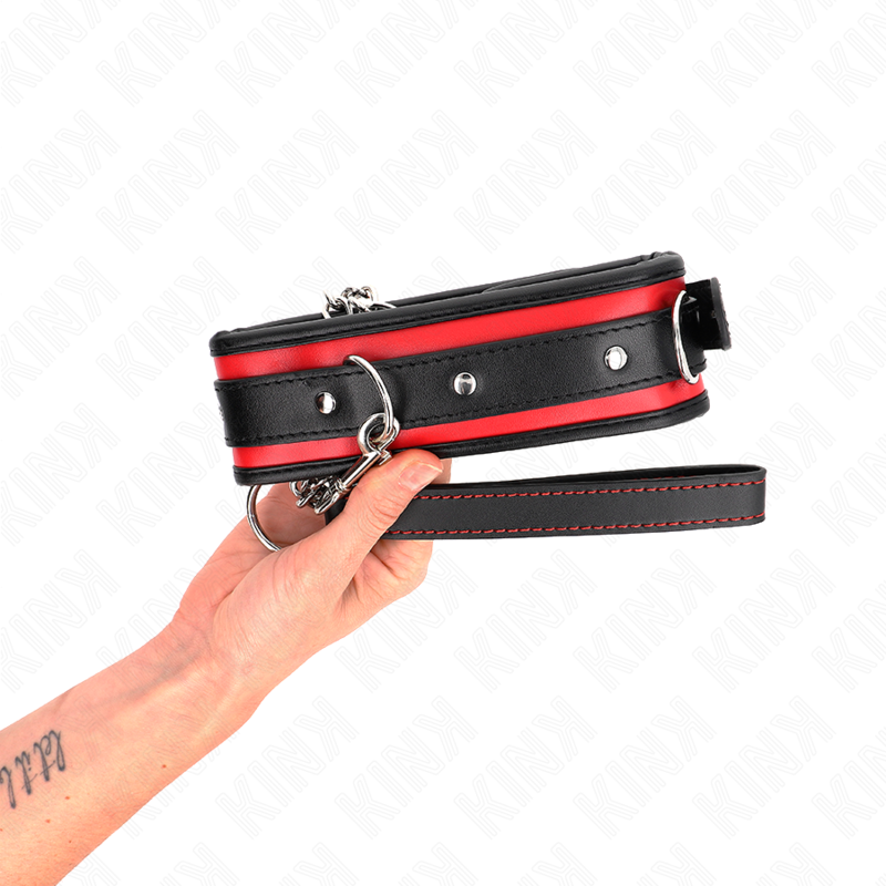 KINK - COLLIER LOURD AVEC CEINTURE 65 CM MODÈLE 2 RÉGLABLE 36,5-50 CM KINK COLLAR & GAG