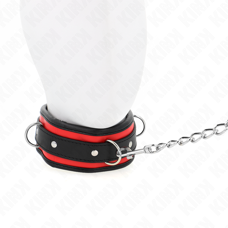 KINK - COLLIER LOURD AVEC CEINTURE 65 CM MODÈLE 2 RÉGLABLE 36,5-50 CM KINK COLLAR & GAG