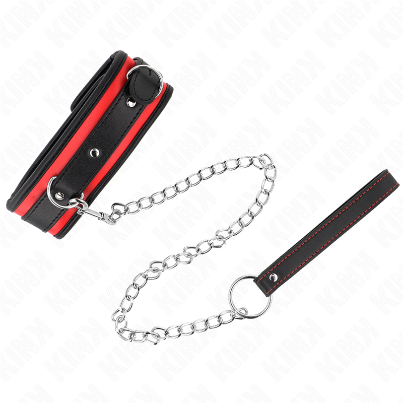 KINK - COLLIER LOURD AVEC CEINTURE 65 CM MODÈLE 2 RÉGLABLE 36,5-50 CM KINK COLLAR & GAG