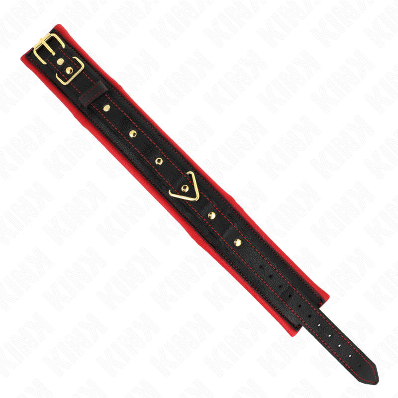 KINK - COLLIER AVEC LAISSE EN TISSU UNI AJUSTABLE 33-48 CM X 5,7 CM KINK COLLAR & GAG