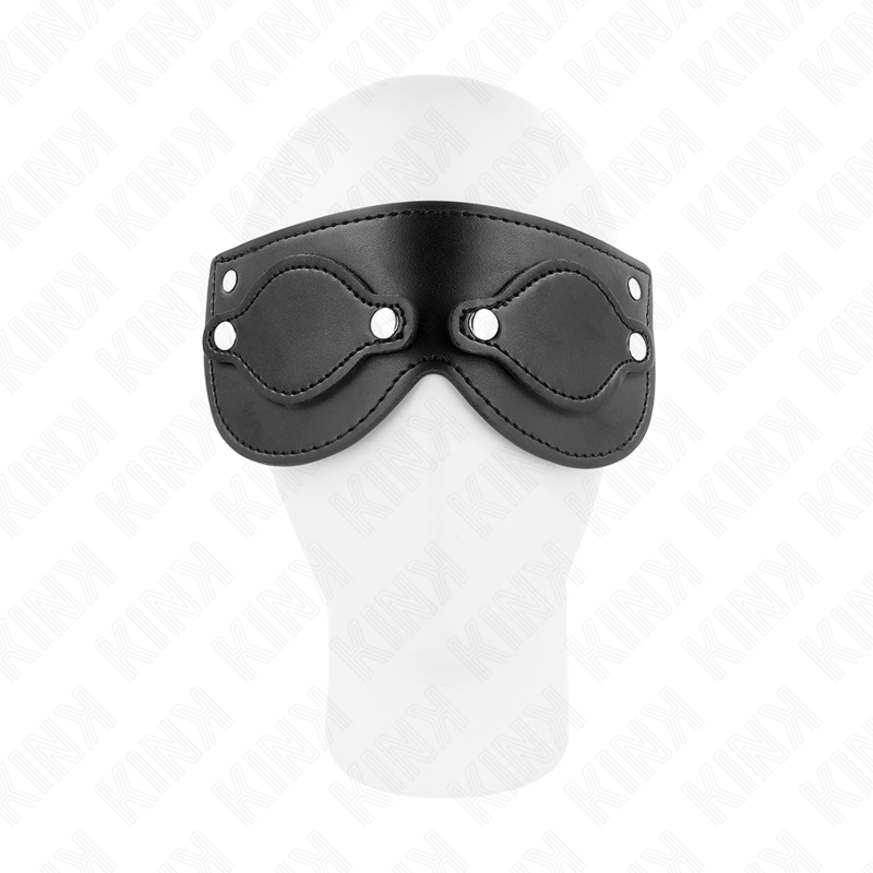 KINK - MASQUE EN CUIRETTE AVEC CACHE-YEUX DÉTACHABLES 22 x 9 CM KINK MASKED ALLURE