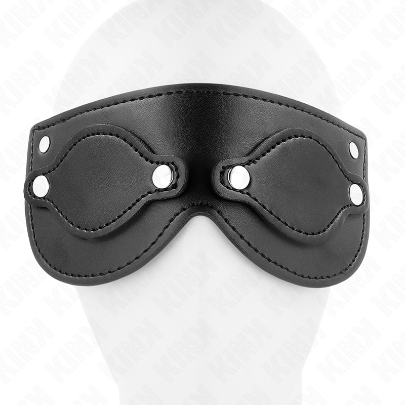 KINK - MASQUE EN CUIRETTE AVEC CACHE-YEUX DÉTACHABLES 22 x 9 CM KINK MASKED ALLURE