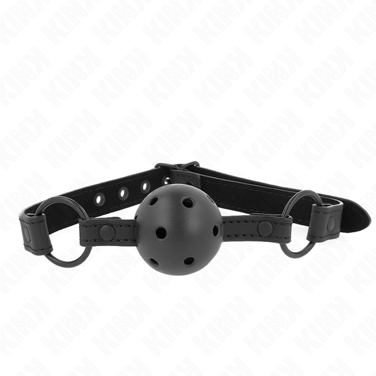 KINK - BALLE NÉOPRÈNE 4,5 CM BAG 63,5 X 2 CM RÉGLABLE 41 X 59 CM KINK COLLAR & GAG