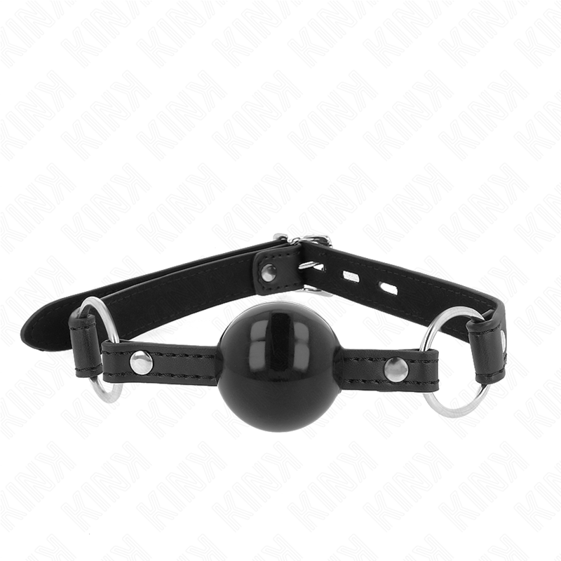KINK - BÂTON TPE BALLE 4 CM AVEC SERRURE NOIRE 60 x 2 CM KINK COLLAR & GAG