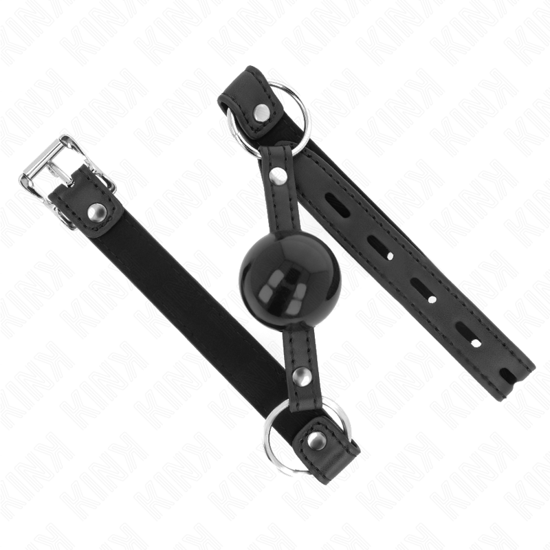 KINK - BÂTON TPE BALLE 4 CM AVEC SERRURE NOIRE 60 x 2 CM KINK COLLAR & GAG