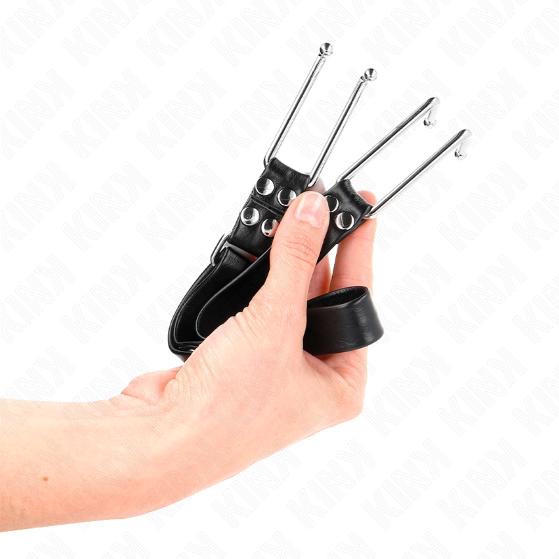 KINK - GAG CROCHET EN MÉTAL RÉGLABLE 36-52 CM KINK COLLAR & GAG