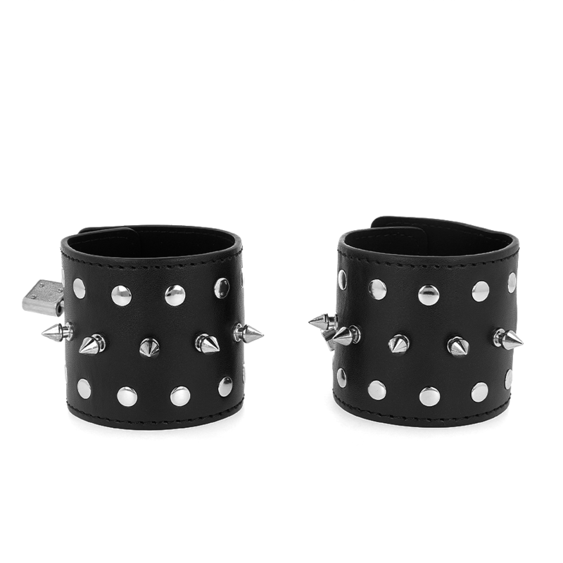 KINK - APPAREILS-POIGNETS PUNK AVEC POINTES 25 X 6 CM KINK WRIST RESTRAINT