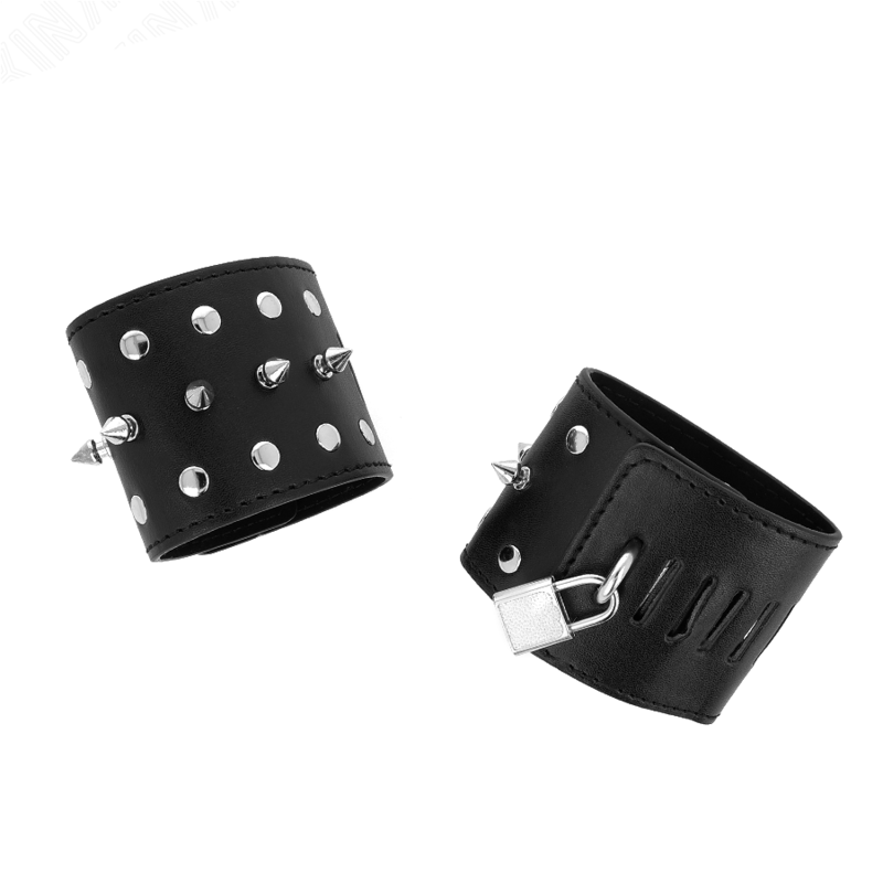 KINK - APPAREILS-POIGNETS PUNK AVEC POINTES 25 X 6 CM KINK WRIST RESTRAINT