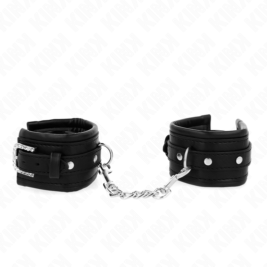 KINK - APPAREILS-POIGNETS À BOUCLE STRASS NOIR AJUSTABLE 25-32 CM X 5,5 CM KINK WRIST RESTRAINT